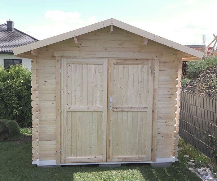 Domek narzędziowy ogrodowy 300x300cm deska 28mm z podłogą Ontario