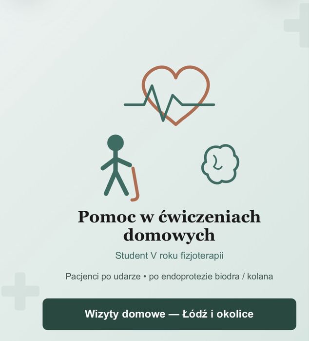 Pomoc w rehabilitacji domowej - student fizjoterpaii 5 rok