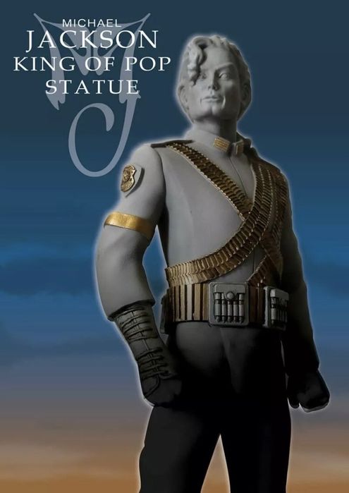 Figura rara Michael Jackson King of Pop estátua