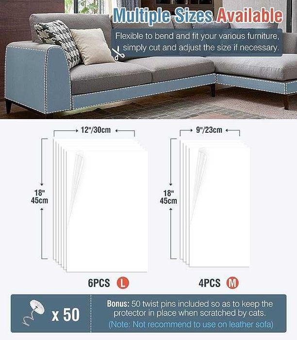 NOVO - Protector de móveis em PVC, anti-arranhões