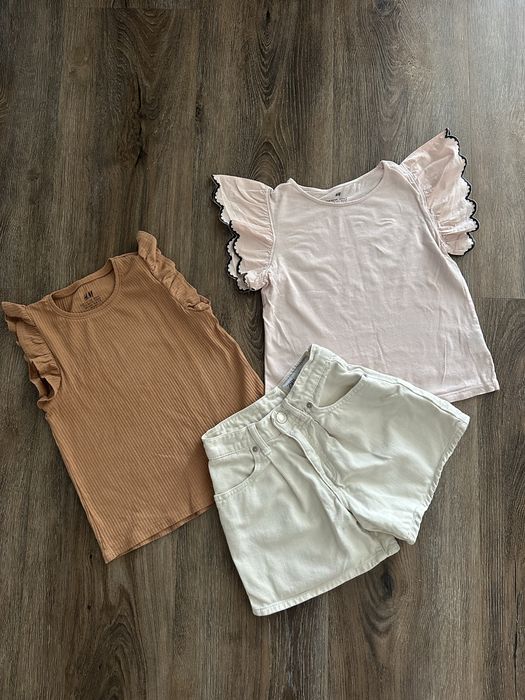 Футболка 122 н&м , шорти джинс зара zara 7 років