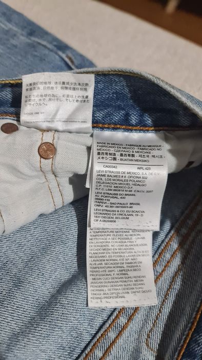 Calções Levis 501