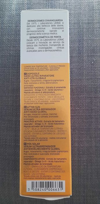 Lierac Sunissime Sérum SOS Antienvelhecimento Global 30ml