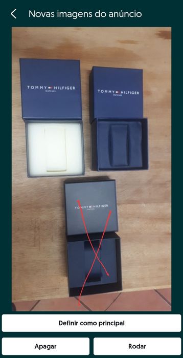 Caixa de relógio Tommy Hilfiger original