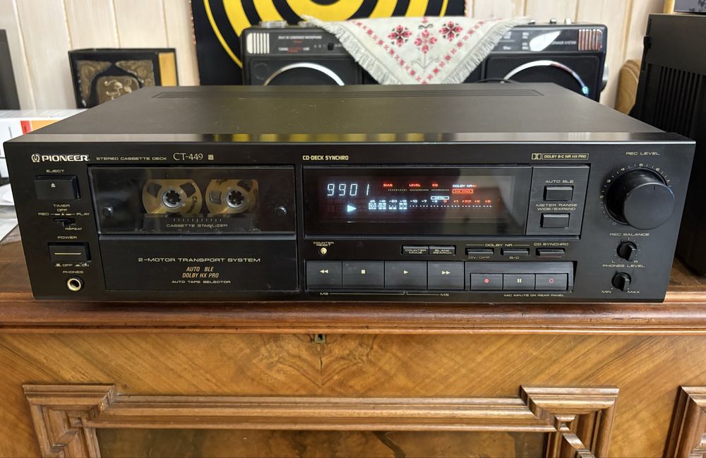 HiFi магнітола Pioneer СТ-449 Dolby HX-PRO AUTO BLE колекційному стані