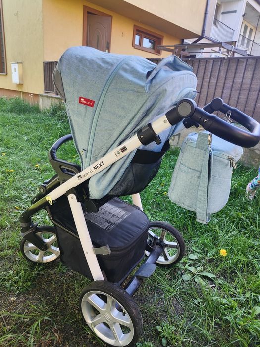 Wózek espiro next turkusowy 3w1