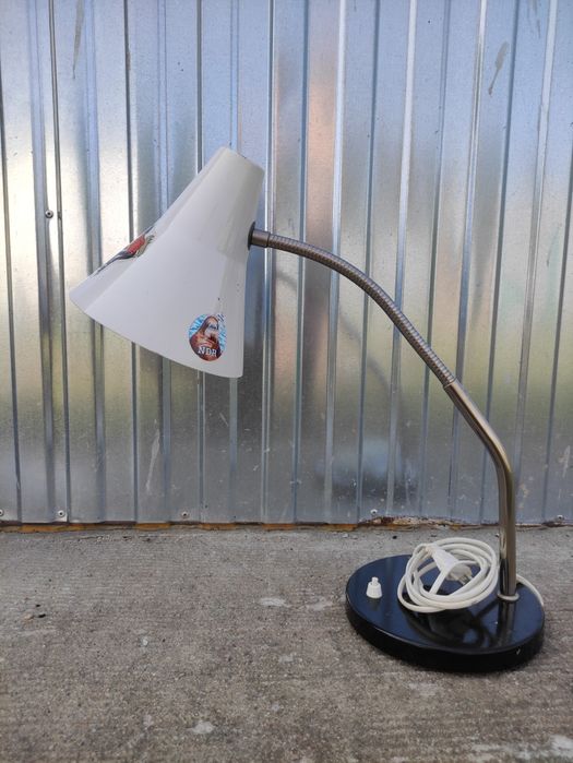 Stara lampa lampka biurkowa biurowa vintage retro art deco PRL DDR