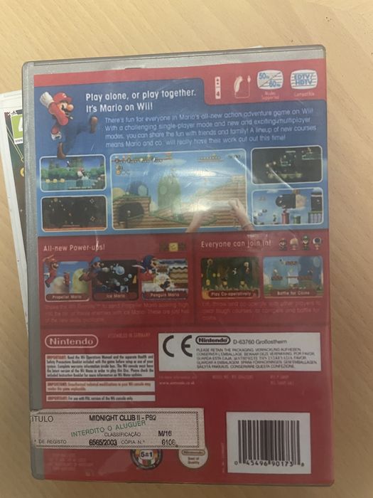 Jogos da Wii - Super Mario e Sonic Colours