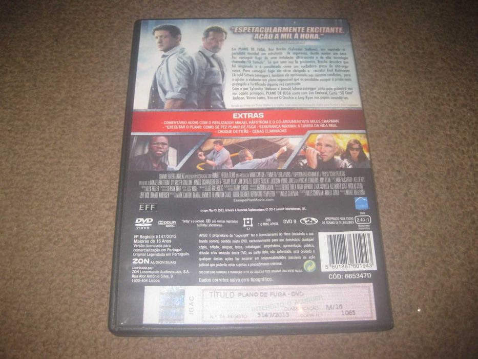 DVD "Plano de Fuga" com Sylvester Stallone