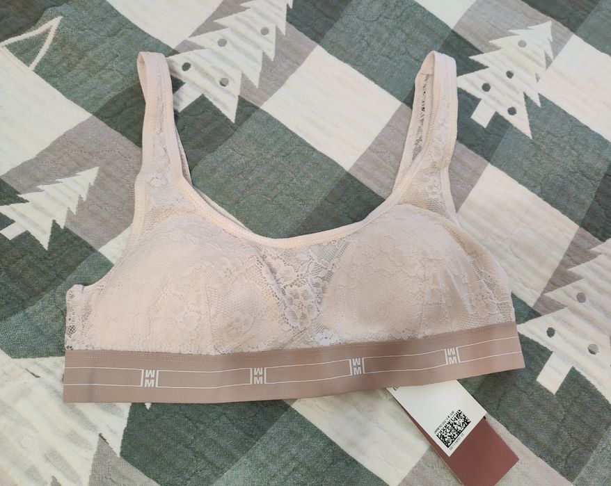 Бюстгальтер топ H&m беж