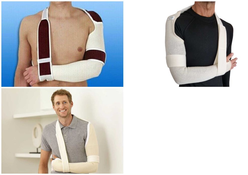 Ортез для плеча, бандаж плечевой, косыночный, шина для плеча