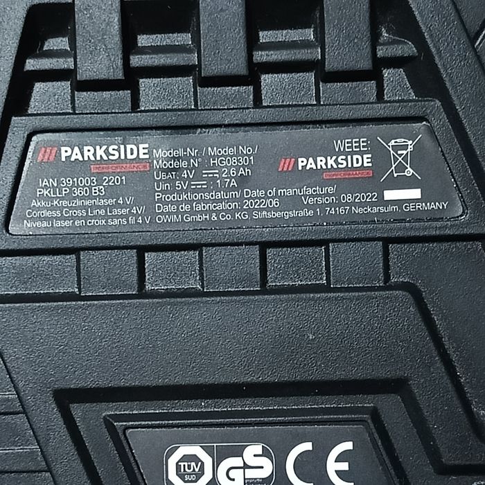 Laser oraz odkurzacz PARKSIDE (do naprawy)NIE WYSYŁAM