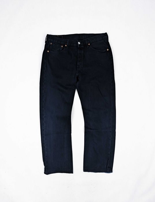 Levi's 501 granatowe spodnie jeansowe jeansy 33/34 M logo