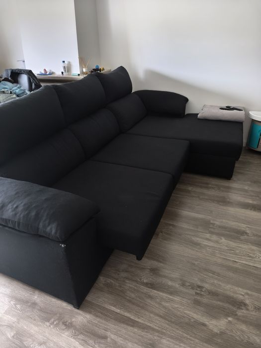 Vendo sofá preto