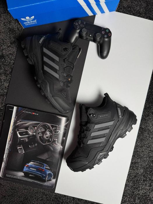 Мужские кроссовки адидас терекс Adidas Terrex Fur Black Grey [41-46]