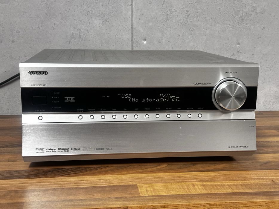 Onkyo TX-NR808 - amplituner 7.2 135w/kanał 8 ohm