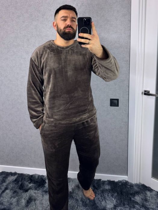 ‼️Чоловіча махрова піжама. ОПТ та роздріб. Розм: М/Л, ХЛ/ХХЛ