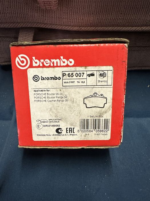 Calços frente porsche boxster 2.7 novos