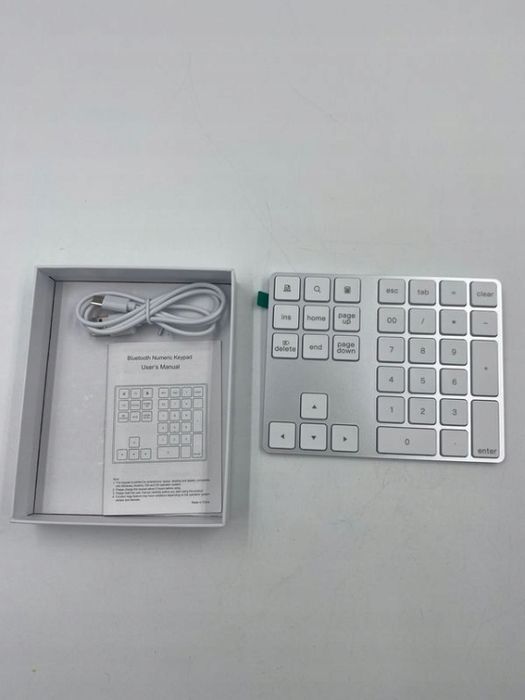 yeemie klawiatura numeryczna bluetooth bezprzewodowa biała