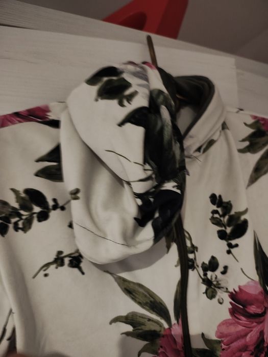 Bluza welurowa dresowa rozpinana