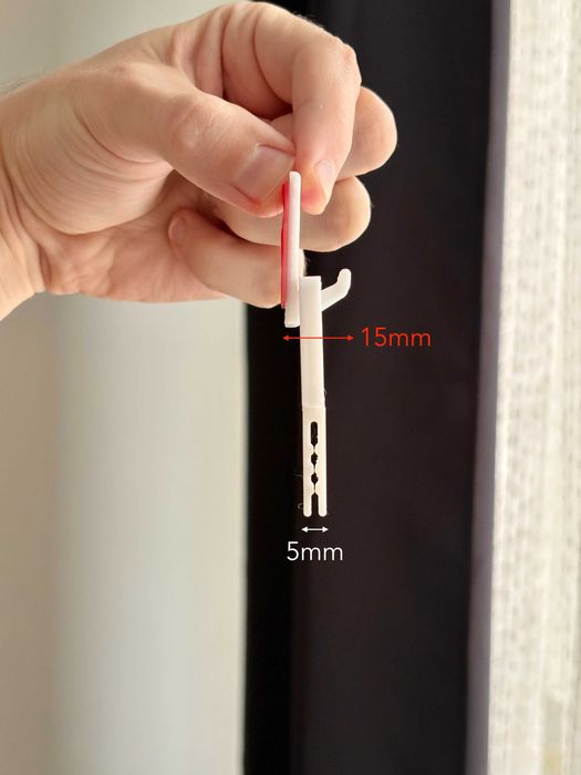 Zestaw: haczyk i klips 3D do ręczników | Bez wiercenia