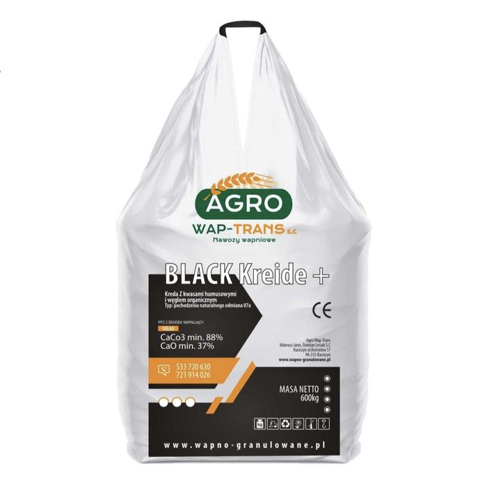 Wapno granulowane kredowe wapno magnezowe czarna kreda granulowana