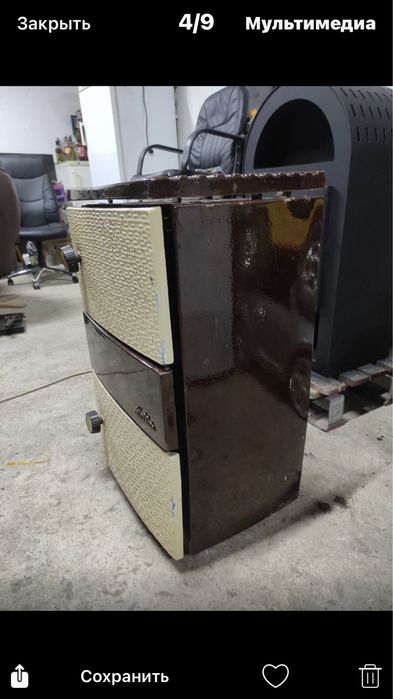 Продам буржуйку эмалированную Германия