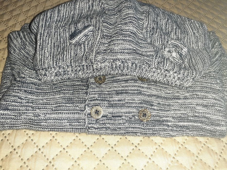 Casaco de malha capuz com orelhinhas