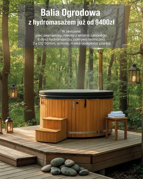Balia ogrodowa z hydromasażem bez ukrytych kosztów