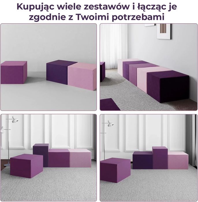 Modułowe Podnóżki Lawendowe