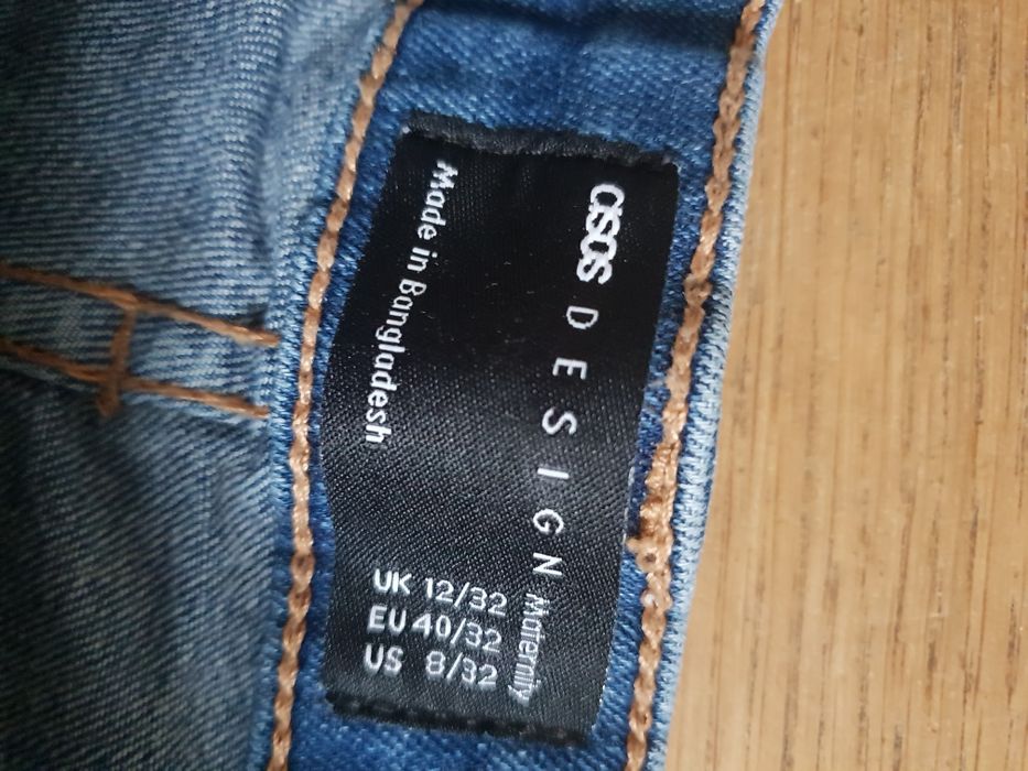 Spodnie ciążowe slim Asos 40 L guma wczesna ciąża