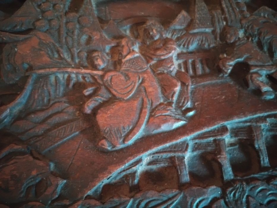 Arca chinesa de canfora antiga