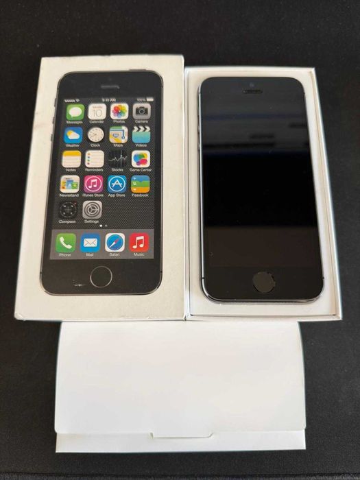 Phone 5s Preto/Space Gray Como Novo - Caixa Original