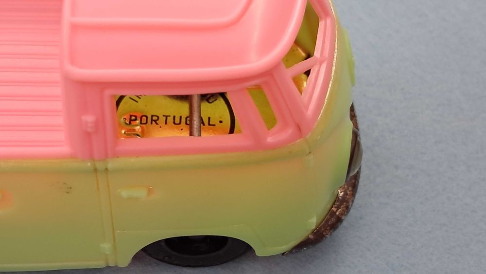 Raro brinquedo português JATO Pepe Volkswagen pick-up plástico chapa