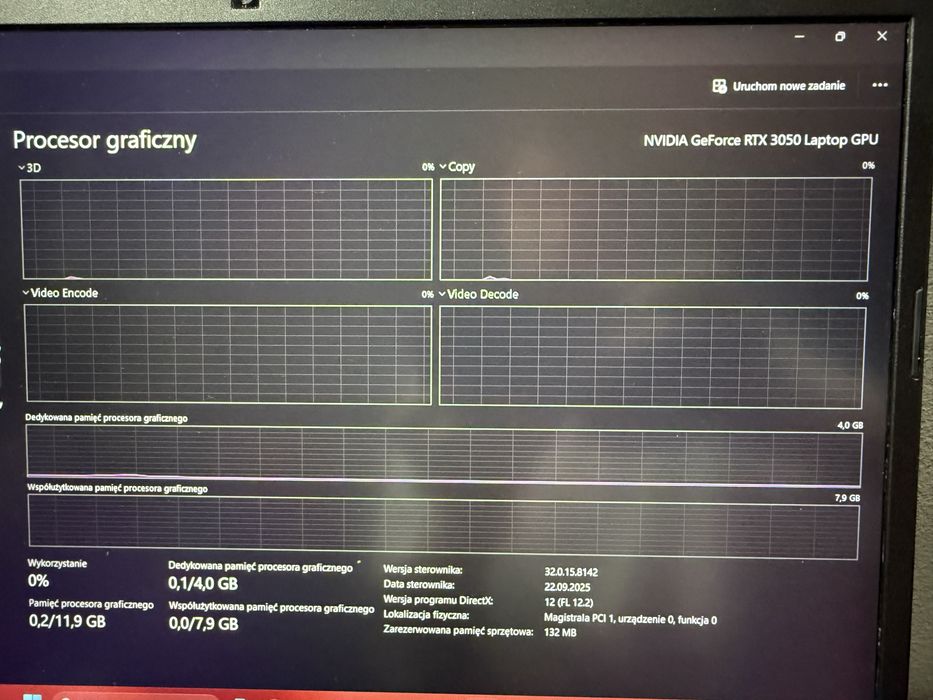 Laptop Gamingowy Acer Nitro 5 AN515 144Hz RTX  3050 I5-11400H