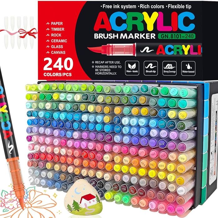 Markery Akrylowe ACRYLIC 240 sztuk