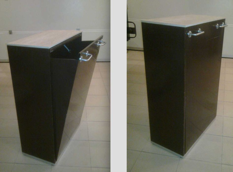 Тумба металлическая с керамической столешницей