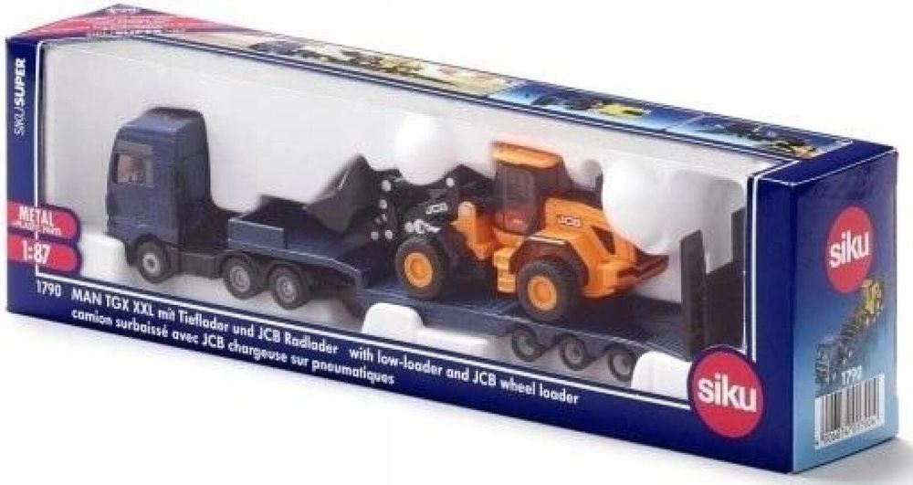 Siku Super - Ciężarówka MAN TGX XXL z ładowarką pudełko,50x265 mm