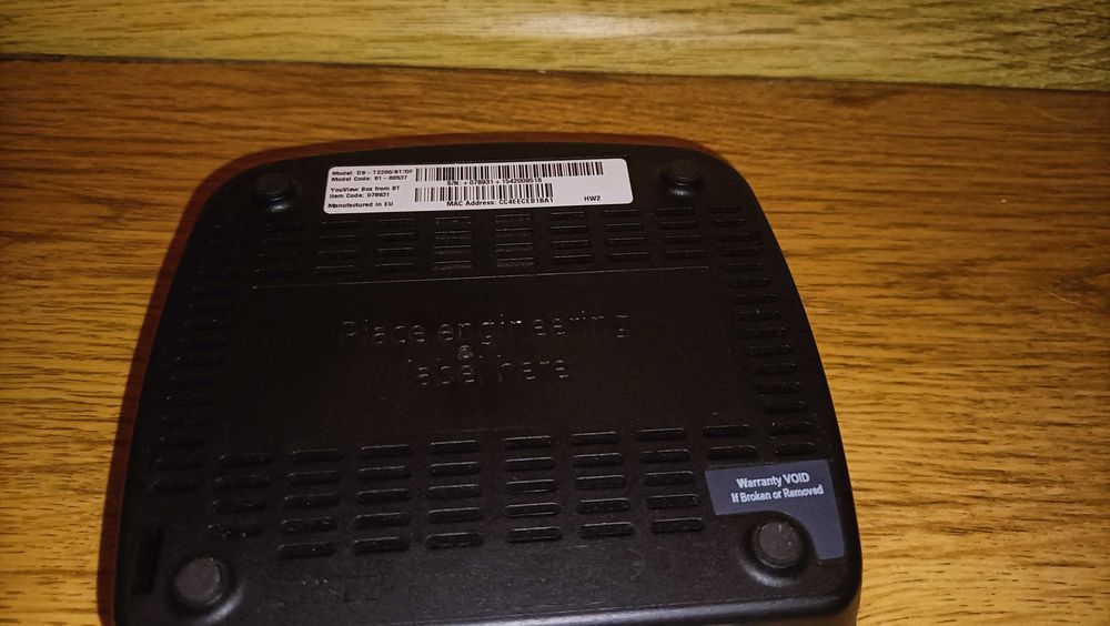 Dekoder Youview box DB - T2200 BT/DF + Kable