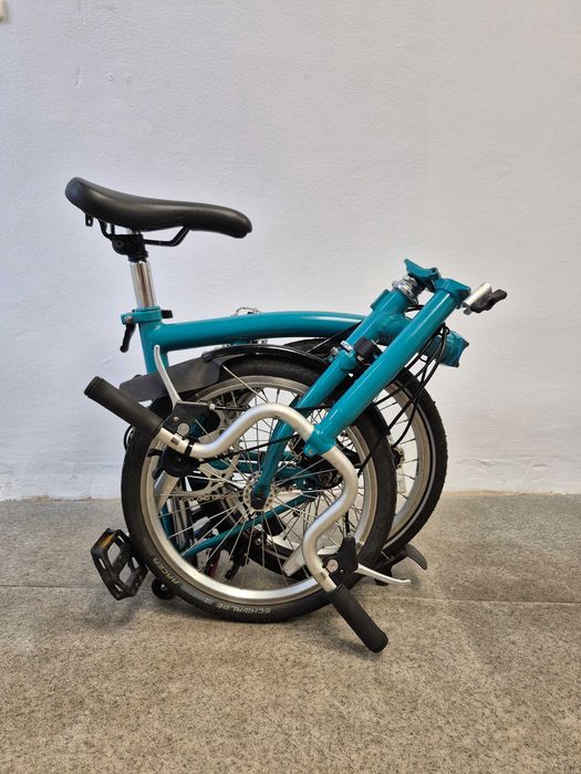 Brompton M3L (B75) w niepowtarzalnym kolorze Water Blue (Gloss) [GW+FV]