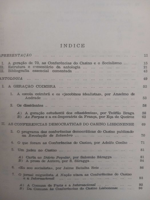 As conferências do Casino e o Socialismo em Portugal - João Medina
