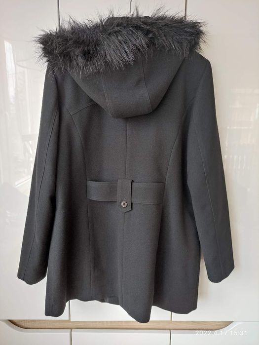 Czarna zimowa kurtka damska 42 44