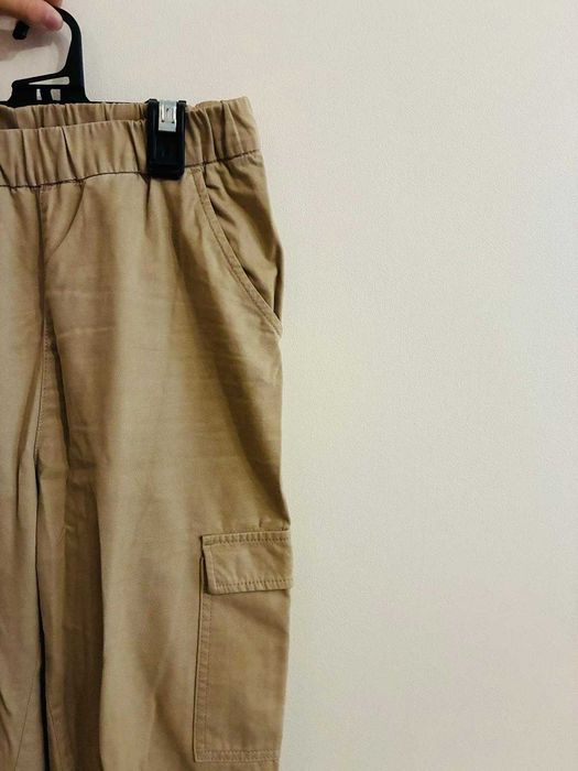 H&M Spodnie S Beżowy Bawełna