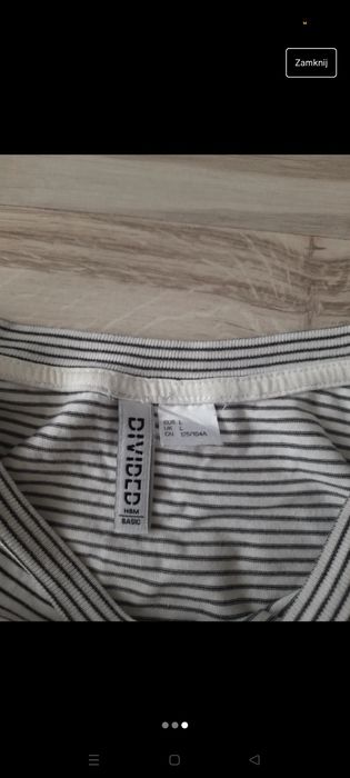 Koszulka biała w paski