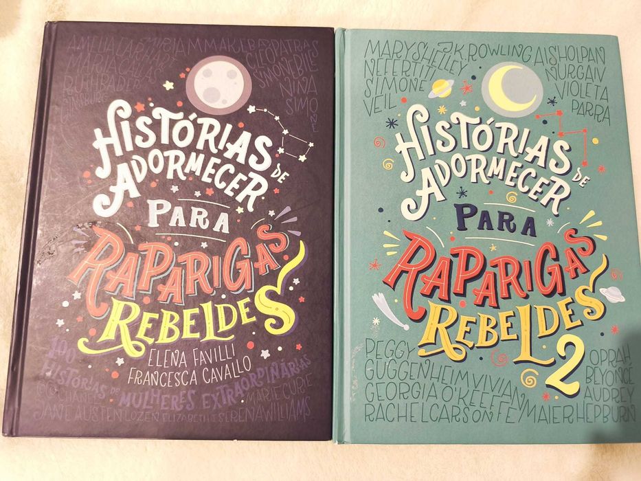 Livros "Histórias de adormecer para raparigas rebeldes"