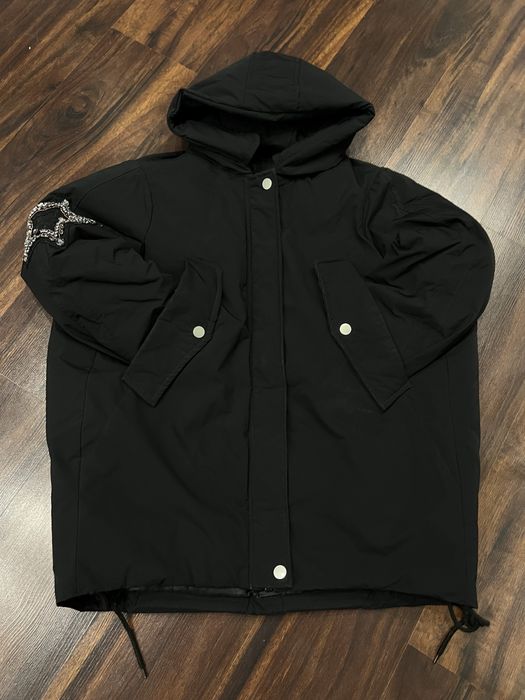 Зимова курточка оверсайз, подовжена