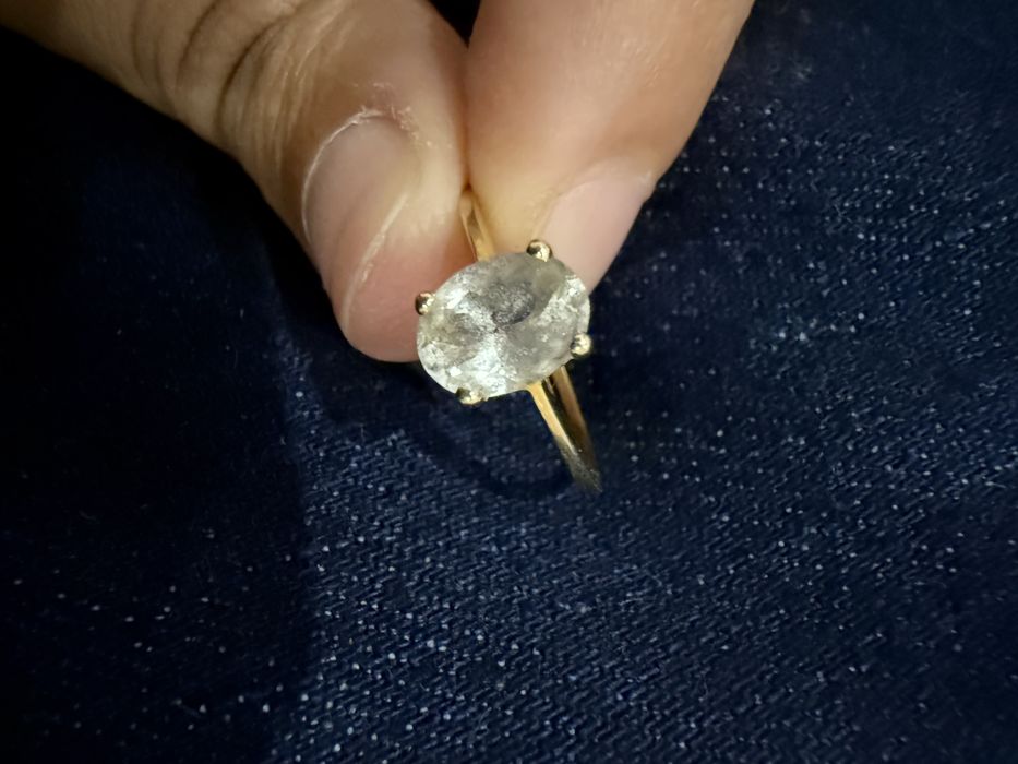 Anel noivado oro vivo 9k