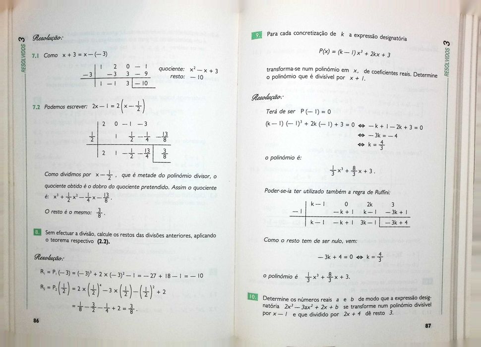 Exercícios de Matemática 10º ano, 1º vol.