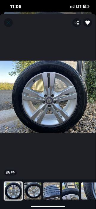 Диски литые mercedes 5-112 r 19 оригинал