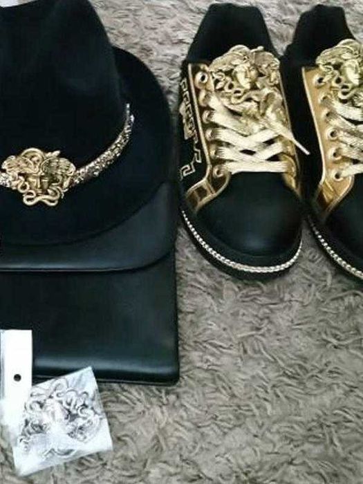 Брошка Versace кулон значок пін брош підвіска медуза горгона барокко